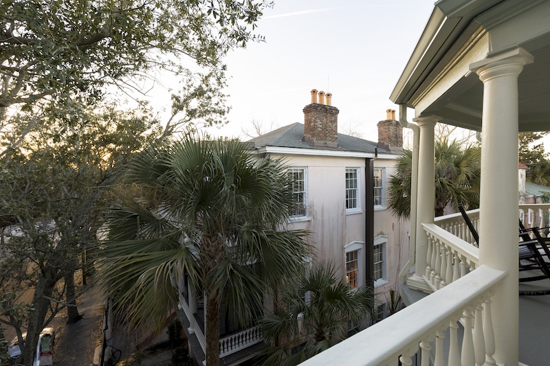 balcony from the veranda outside of room 301